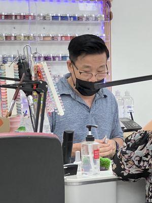 Rude, can't communicate, will ignore when trying to direct him about issue. He makes this location suck. Will definitely not be returning.