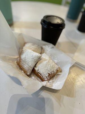 Delicious Beignets and coffee