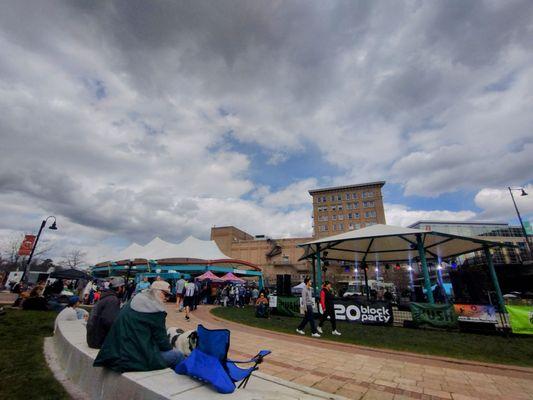 One of the only times we saw blue sky that day