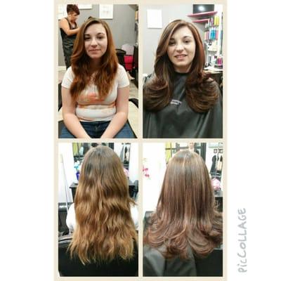 Before on the left After on the right