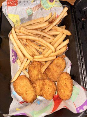 Kids Chicken Nuggets and Fries