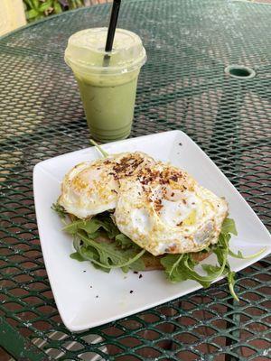 Matcha and Avocado Toast