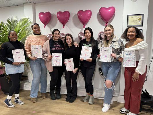 Esthie Besties Galentines vision board event
