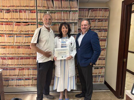 Jim Turano, Dr. Ilarda, and Senator Joseph Addabbo Jr.