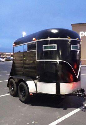 Stolen horse trailer in her possession