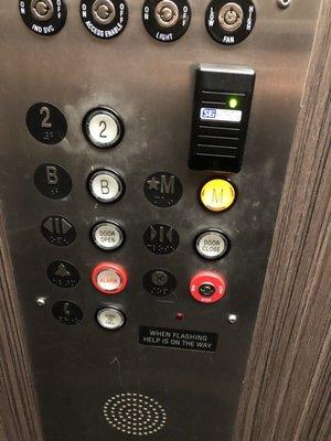 M actually means main level. It took me a minute to figure out after my massage. I was looking for a 1. I'm blaming it on massage brain.