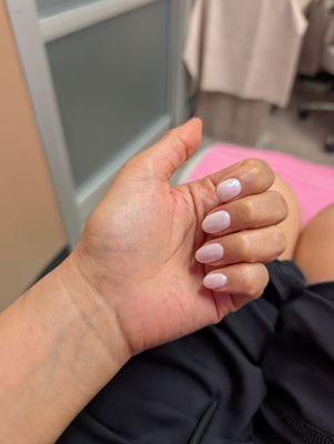 Milky white with chrome finish