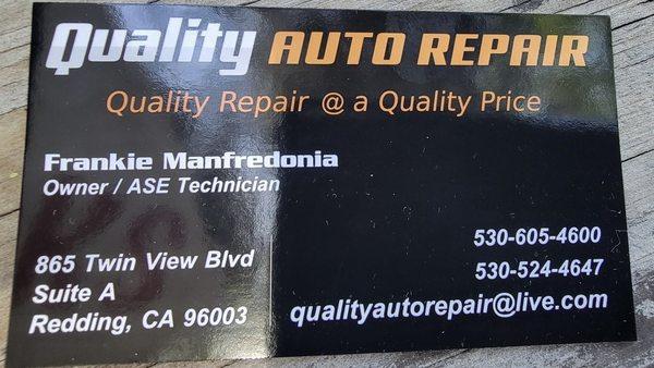 Support local business.