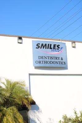 Smiles West logo on top of our office