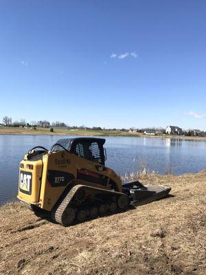 Helping a customer maintain their property at the Federal Club!