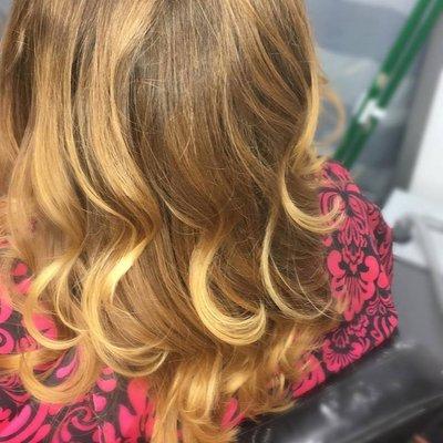 Balayage Application with Root Melt