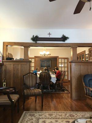 All around the breakfast table