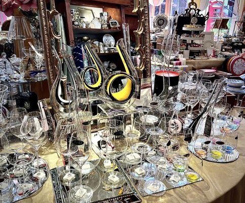 Riedel Stemware, Decanters, and more.