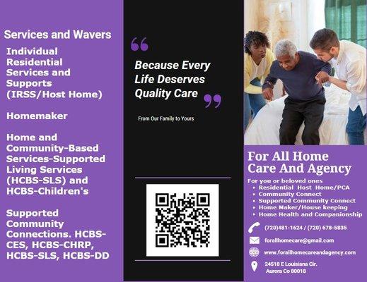 For All Home Care and Agency