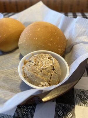 Rolls and cinnamon butter