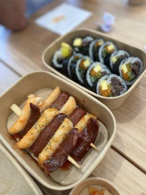 Sausage and dduk
