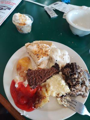 Sampling of some desserts