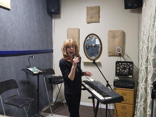 If you are a singer at your church .we have a great solo acoustic room geared with p.A system , including a song track hard drive