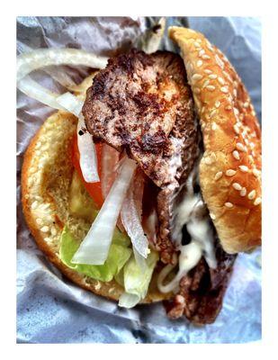 Ribeye Steak Sandwich @ Raymond's Tacos . Chicago, IL American Breakfast. Mexican Food Burgers Sandwiches etc. Fast & Nice. Cool!