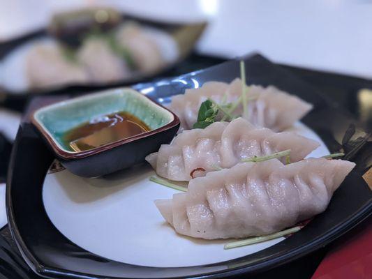 Dumplings made from scratch.