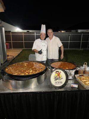 Paella and arroz campesino