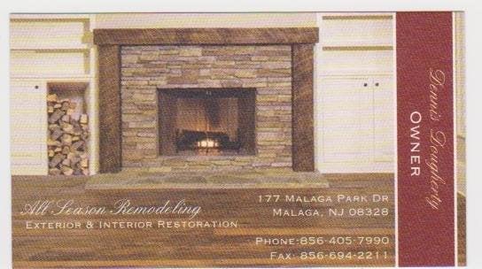 Fireplace done with ledge stone and hardwood floor