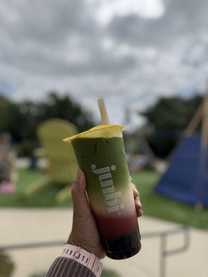 Cold Strawberry Matcha Latte** 09.16.25