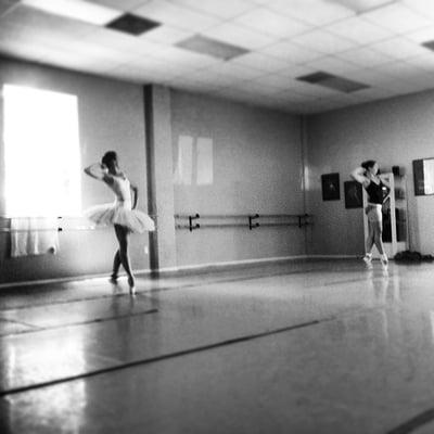 Ballet rehearsal.