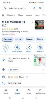 Address, phone number and hours of operation