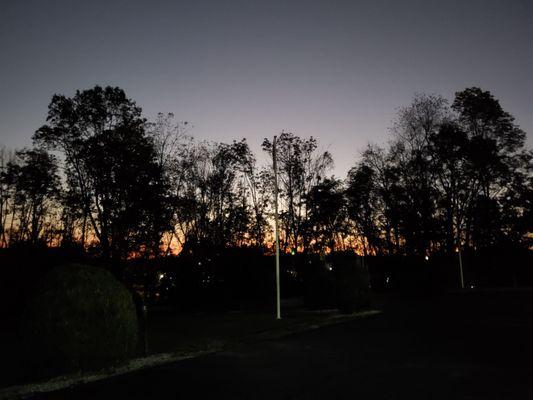 View as we were leaving early morning