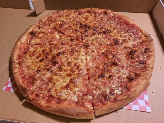 plain cheese pizza
