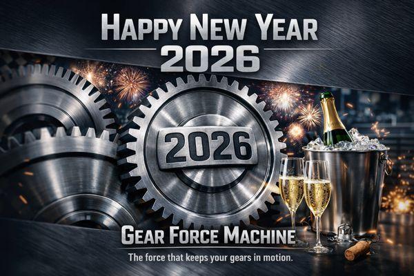 Happy New Year 2026! Thanks for trusting Gear Force Machine, your #1 industrial gearbox repair team. We're ready to support you all year