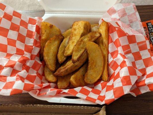 Regular Potato Wedges, $3.99 prior to tax