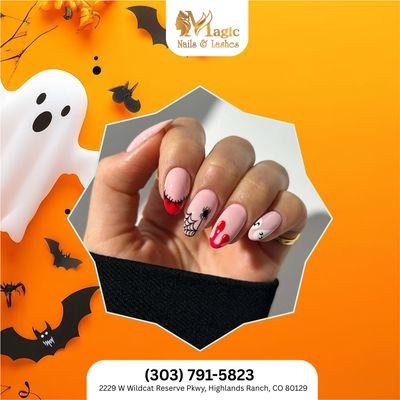 October is here and so is Halloween nail season! Celebrate with us and get your nails looking festive. Call today to schedule your appoin