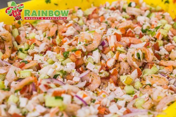 Homemade shrimp ceviche