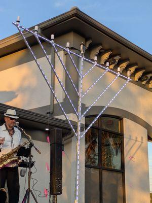 Menorah lighting at Chabad Jewish Center, Cape Coral