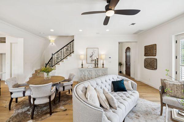 Living room at our fabulous Alamo Heights listing. We are so proud this condo sold quickly and for top dollar.