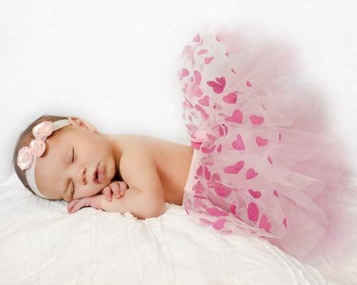 Newborn in a tutu