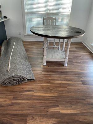 Flooring install job