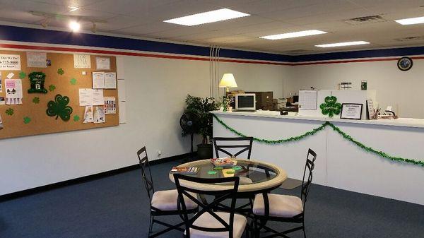 Ready for Saint Patrick's Day.  All we need is the Leprechaun with his pot of gold!