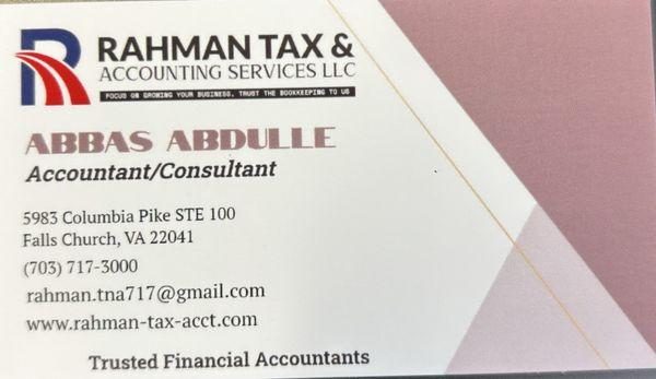 Rahman Tax and Accounting Services