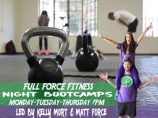 Evening Bootcamps with Matt Force and Kelly Mort