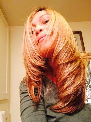 Alexis cut and style my hair 12 hours ago. I have taken two naps, driven with windows down & my hair still looks great!