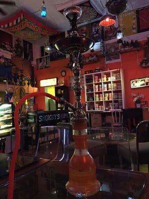 Loving the interior of this Hookah shop!