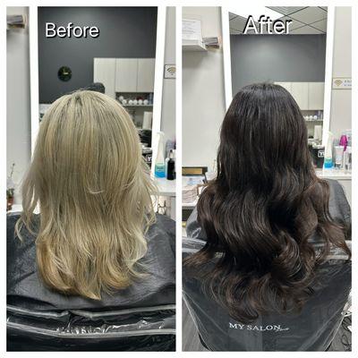 Color &16"Hair extensions by Julia~