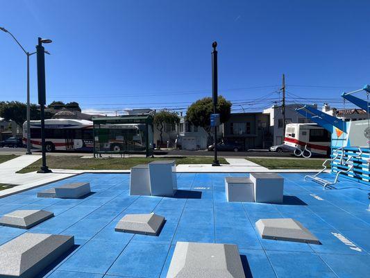 Park view facing street