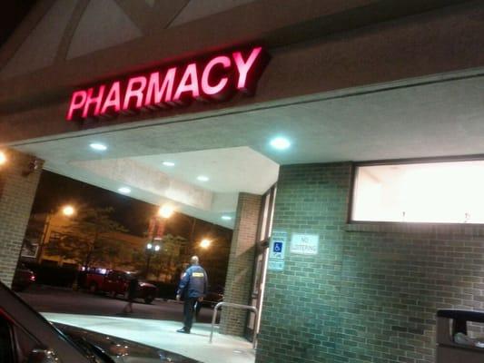 Walgreens at night.
