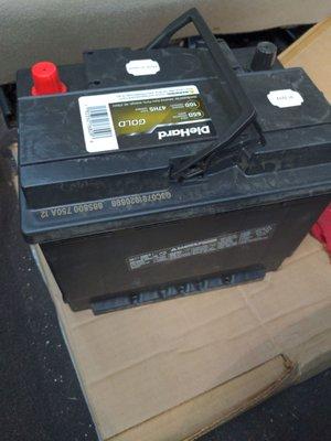 New car battery-- I know, exciting, right?