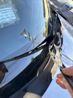 Both windshield wiper blades are completely useless no usable rubber left