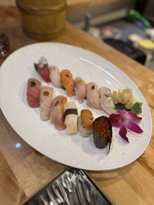 Premium nigiri sushi tasting